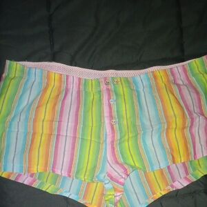 Victoria's Secret Multicolor Striped High Waist Shorts